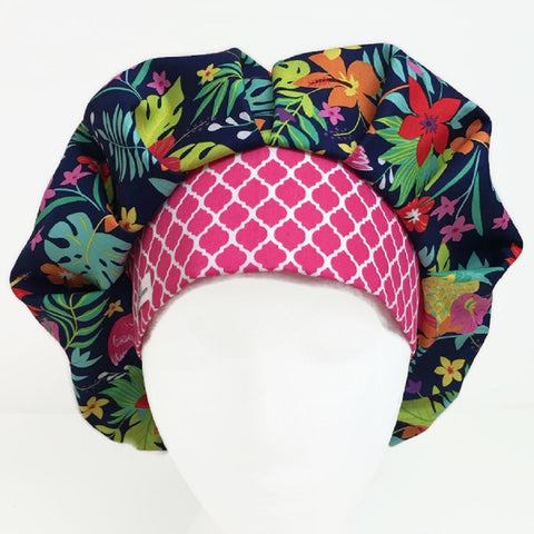 OR Hats Bouffant Scrub Hat Tropical - Main Image